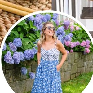 J. CREW COPACABANA BUTTON FRONT MAXI DRESS IN MIXED BLOCKED PRINTS MILKMAID 14